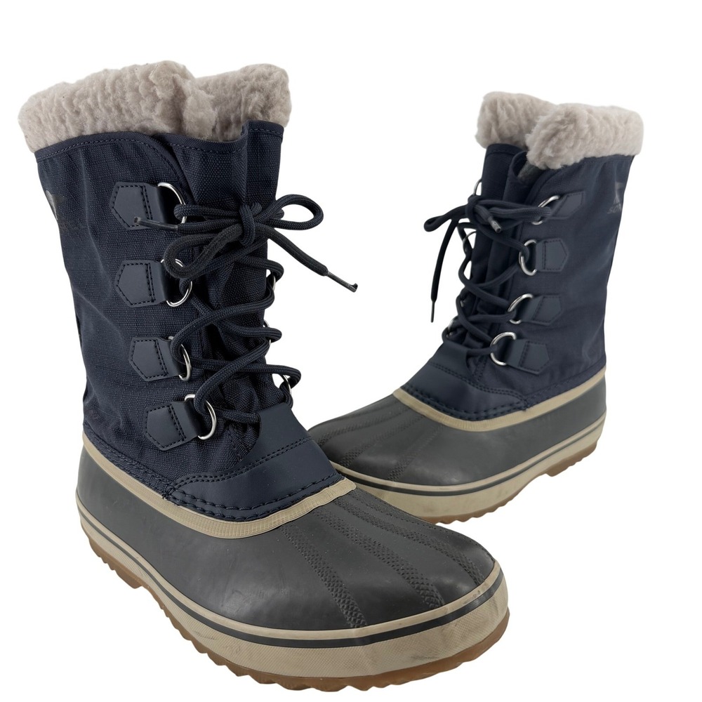 Sorel Caribou Mens Size 8 Insulated Waterproof Winter Boots‎ NM3487 Cold Weather